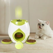 Automatic Interactive Training Toy with Remote Control, Timer Feed Mode Tennis Ball Machine for Dogs, Puppy Play & Reward System Smart Training Reward Machine Interactive Feeder for Obedience & Play
