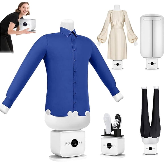 Automatic Ironing Machine, 1400W Inflatable Steam Iron for All Fabrics, Clothes Dryer & Wrinkle Remover, Adjustable Temperature, Hands-Free Operation