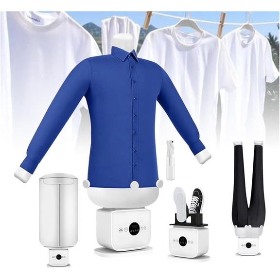 Automatic Ironing Machine, 1400W Inflatable Steam Iron for All Fabrics, Clothes Dryer & Wrinkle Remover, Adjustable Temperature, Hands-Free Operation