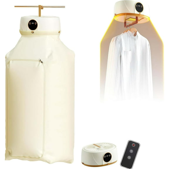 Automatic Ironing Machine for Home,2025 New Inflatable Shirt Ironing Machine,Portable Clothes Dryer,With Remote Control, for Travel, Home, Apartment