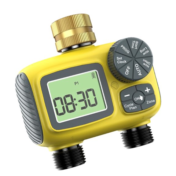 Automatic Irrigation Controller Auto Watering Timer with 2 Zone For Balcony Gardens And Small Outdoor Farms