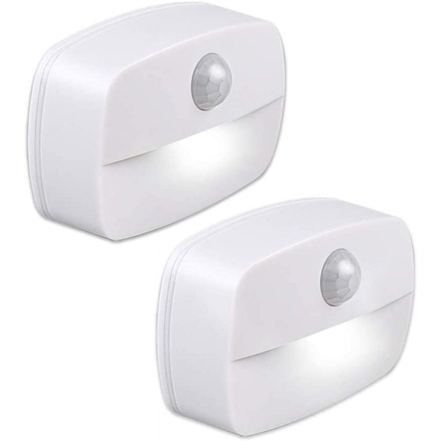 Automatic LED Night Light [2 Pack], Wall Mounted Night Lamp with Self