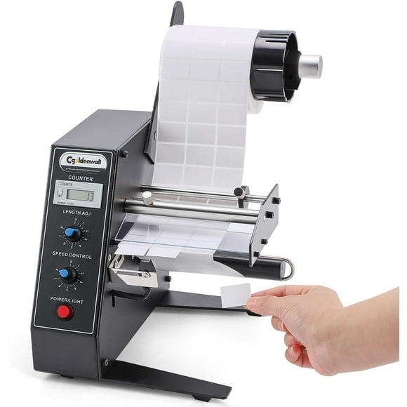 Automatic Label Dispenser,Automatic Manual Label Stripper Label Machine 1-8 m/min,Portable Label Applicator for Various Bottles Label Sizes,Auto Counting