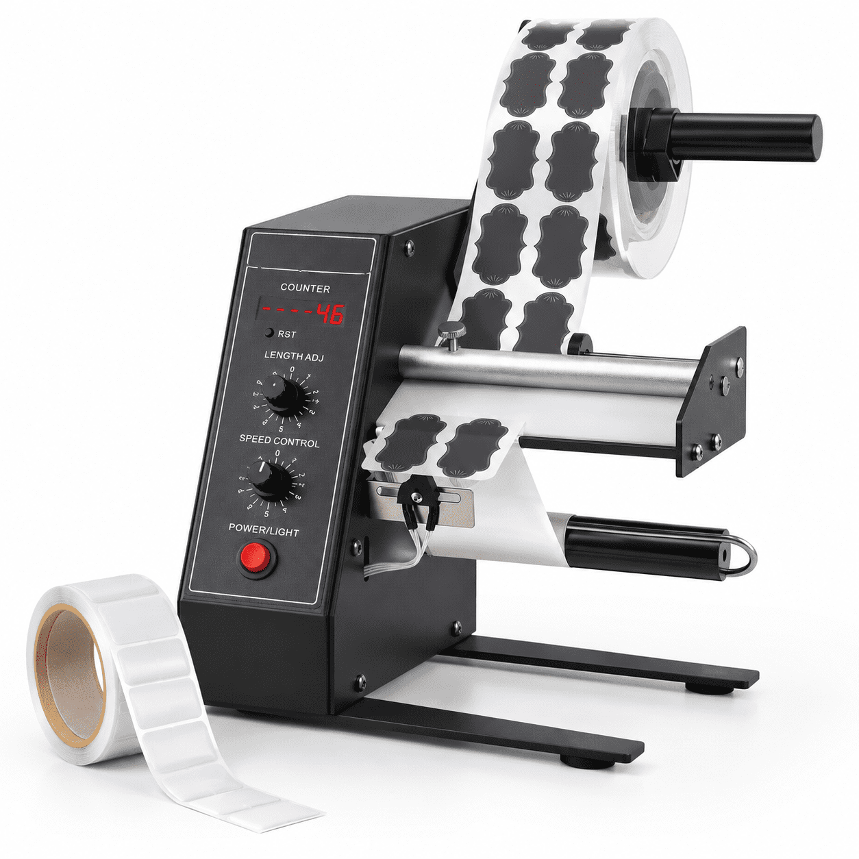Roll Length Automatic Label Dispenser with Multi-Row Counting, Adjustable Speed and ...