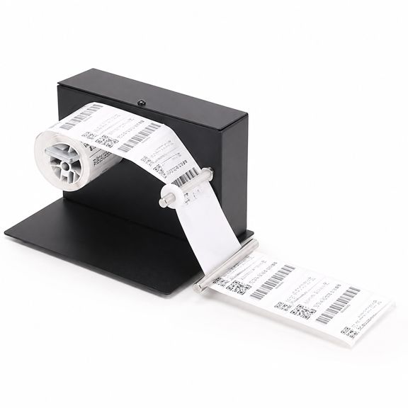 Automatic Label Rewinder with Two-Way Rewind, 1-8 Inch/s Speed, 180mm Roller, Sturdy Metal Frame