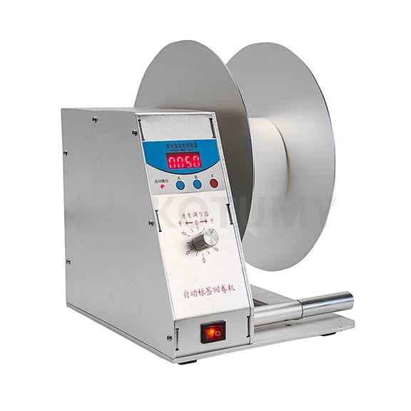 Automatic Label Rewinding Machine Two-way Automatic Rewinder Self-adhesive Barcode Machine Label Tape Rewinder ,Easy to Use