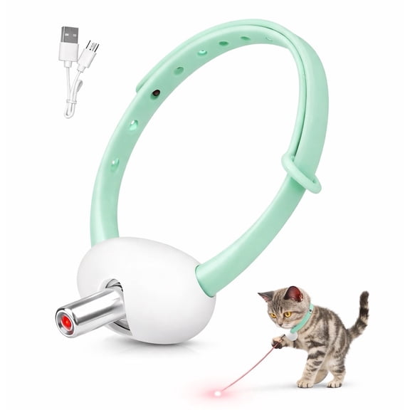 Automatic Laser Cat Toy USB Rechargeable Interactive Cat Laser Light Toy with Adjustable Angle