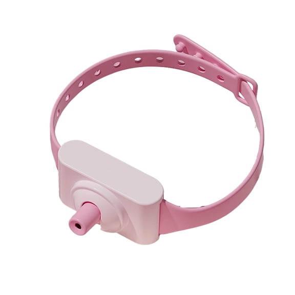 Automatic Laser Collar Cat Toy - Upgraded Laser Cat Toys, Flashing and Lasting modes, 8-12″ Bend Collar & 41°Adjust Angle free hands,Gifts for Pets and Pet Lovers(Pink)