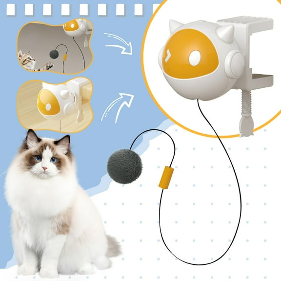 Automatic Lifting Teaser Ball Toys For Cats Without Its Own Battery Teaser Toys For Automatic Companion Cats