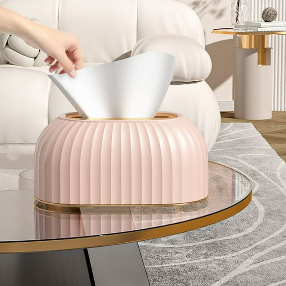 Automatic Lifting Tissue Box For Home Decor - Modern Sturdy PET/Plastic Tissue Container - For Living Room Bathroom And Office