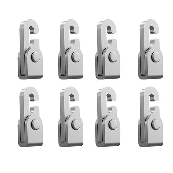 Automatic Lock Hook free from knots combines the functions of tighten, tension, hang, connect, (8PCS)