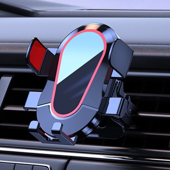 Automatic Locking Car Air Vent Phone Mount with 360° Rotation, Dashboard Clip Holder for 4-6.7 Inch Smartphones, Universal Cell Phone Bracket with Silent Design