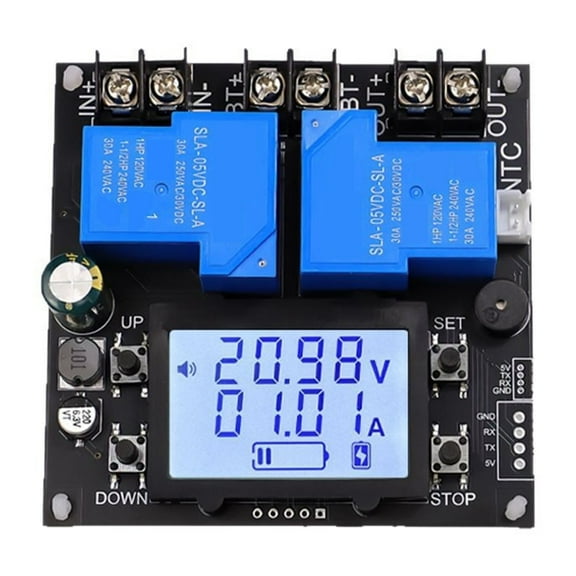 Automatic Low Voltages Cutoff DC10V 110V With Relays LCD Display 30A Protections For Leads Acid