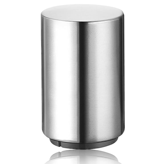 Automatic Magnetic Beer Bottle Opener, Stainless Steel Portable Pop the Top Wine Bottle Cap Catcher, Quick Open, No Damage Push Down Bartender Tools for Bar, Home, Kitchen, Party, Restaurant, Silver