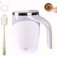 thumbnail image 1 of Automatic Magnetic Self-Stirring Coffee Mug, 2026 New Self Stirring Coffee Mug with Lid Handle Insulated Stainless Steel, Electric Cup Effortless One-Button for Milk, Cocoa, Tea (White), 1 of 10
