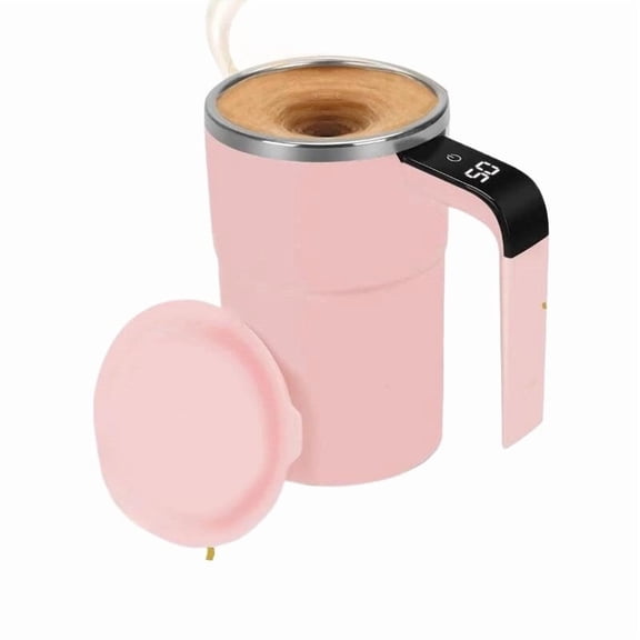 Automatic Magnetic Stirring Coffee Maker Rechargeable Electric Mug Digital Display Personal Coffee Cup 350 ml