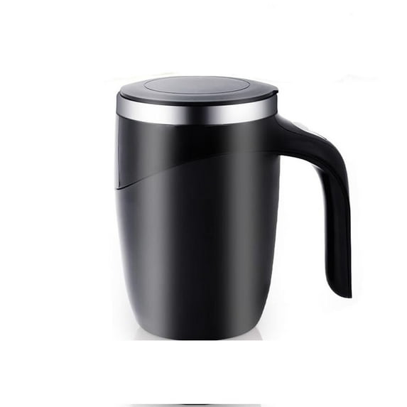 Automatic Magnetic Stirring Coffee Mug, 2025 Upgrade Reusable Coffee Mug Rechargeable Electric Self Stirring Coffee Mug Rotatable Metal Coffee Mugs High Speed Mixing Cup for Office Home