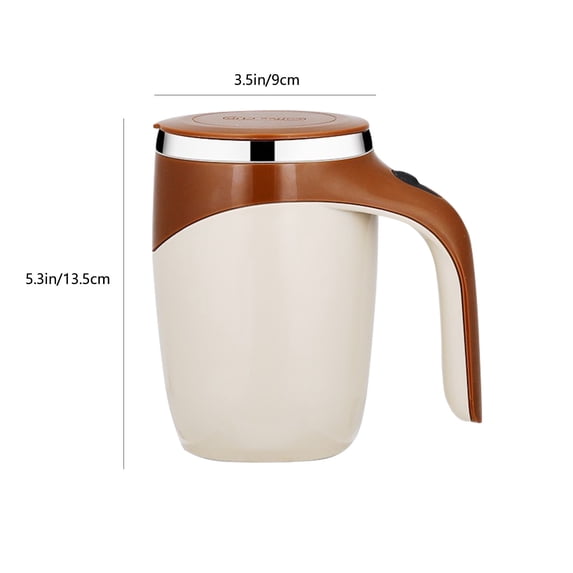 Automatic Magnetic Stirring Coffee Mug, Automatic Stirrer, Rotating Home Office Travel Mixing Cup, Funny Electric Stainless Steel Self Mixing Coffee Tumbler, Suitable for Coffee, Milk