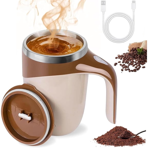 Automatic Magnetic Stirring Coffee Mug,Coffee Cup Stirrer Auto Mug for Office, School for Milk/Tea/Hot Chocolat