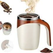 Automatic Magnetic Stirring Coffee Mug, New Magnetic Coffee Stirrer Mug for Milk Self Stirring Mug with Lid, Automatic Coffee Cup Stirrer Auto Stirring Coffee M