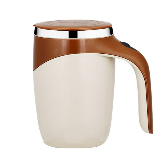 Automatic Magnetic Stirring Coffee Mug, Rotating Home Office Travel Mixing Cup，Funny Electric Stainless Steel Self Mixing Coffee Tumbler, Suitable for Coffee, Milk, Cocoa and Other Beverages,13.4oz