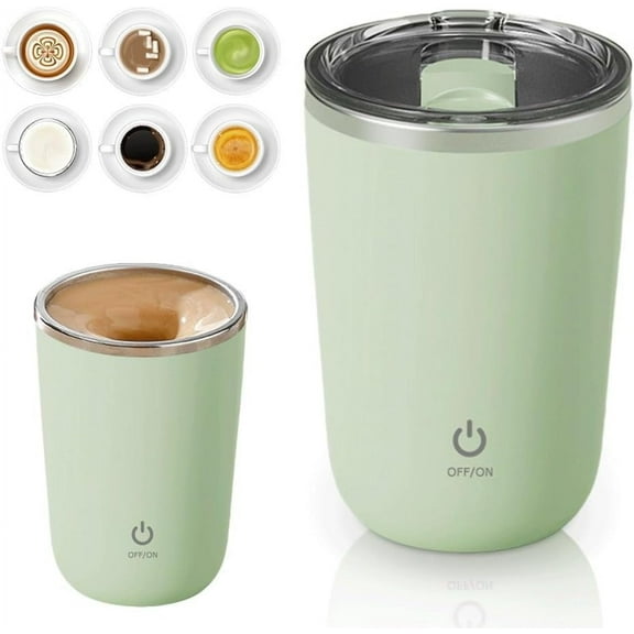 Automatic Magnetic Stirring Coffee Mug with Extra Stir Bar - 2026 Self Mixing Cup for Hot Chocolate & Tea - Travel Gift Box