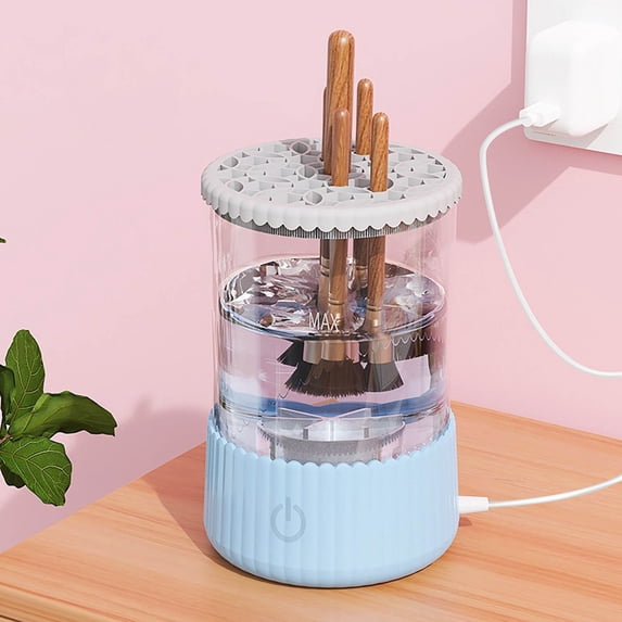 Automatic Makeup Brush Cleaner & Dryer | USB-Powered Washer for All Brush Sizes | Compact Design for Home, Travel & Professional Use