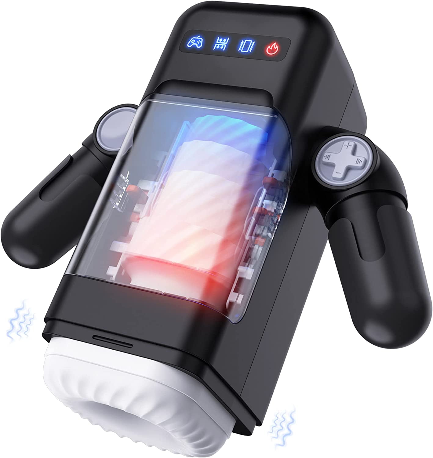 Automatic Male Masturbator, AMOVIBE Male Masturbators Cup with 10 Thrusting and Vibration Modes, Sex Toys for Men with Heating Function, Automatic Stroker with Phone Holder, Adult Sex Toys and Games