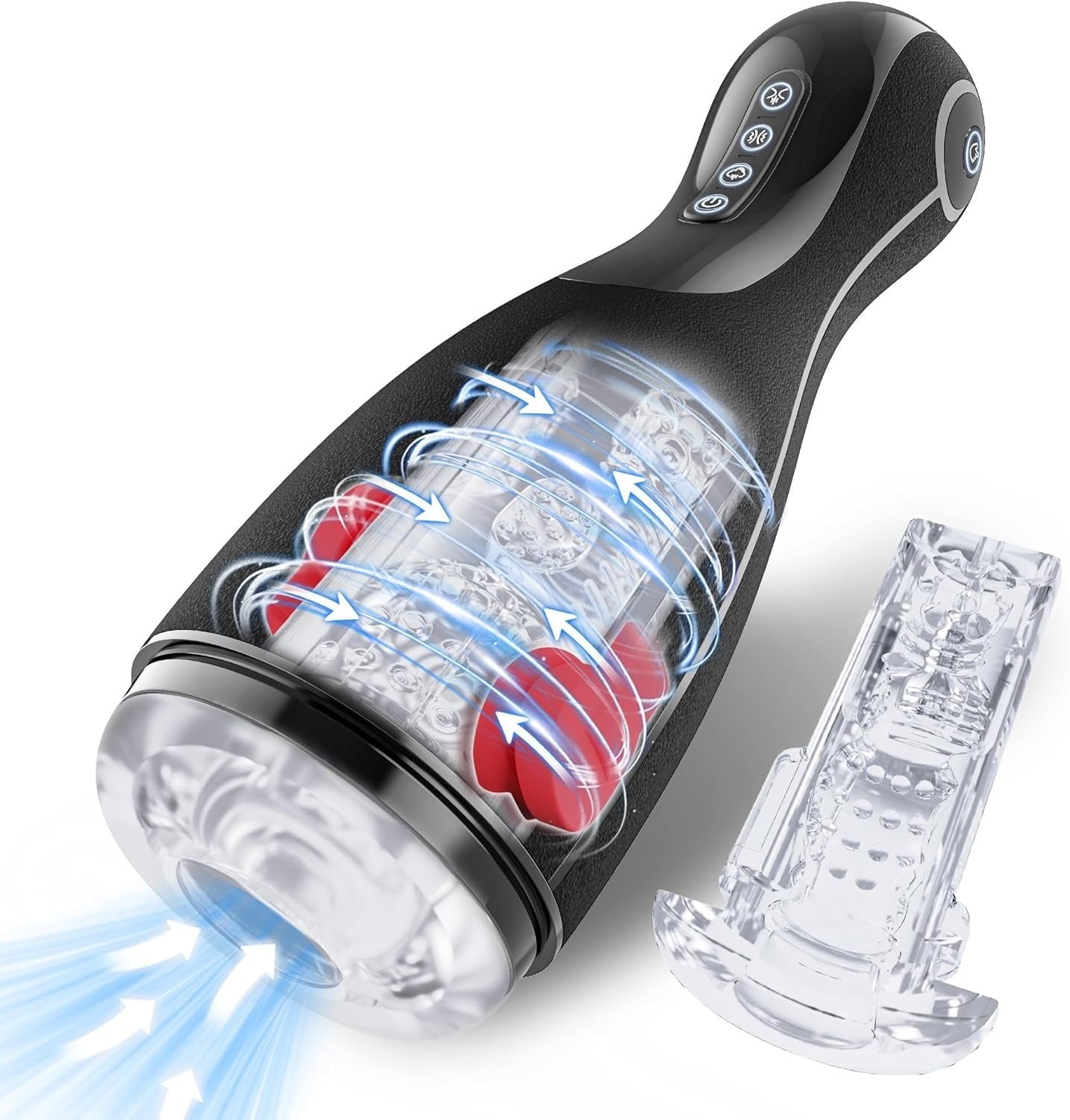 Automatic Male Masturbator, Male Sex Toy with 3 Squeezing Modes, 3 Suctions & 10 Vibrations,Sex