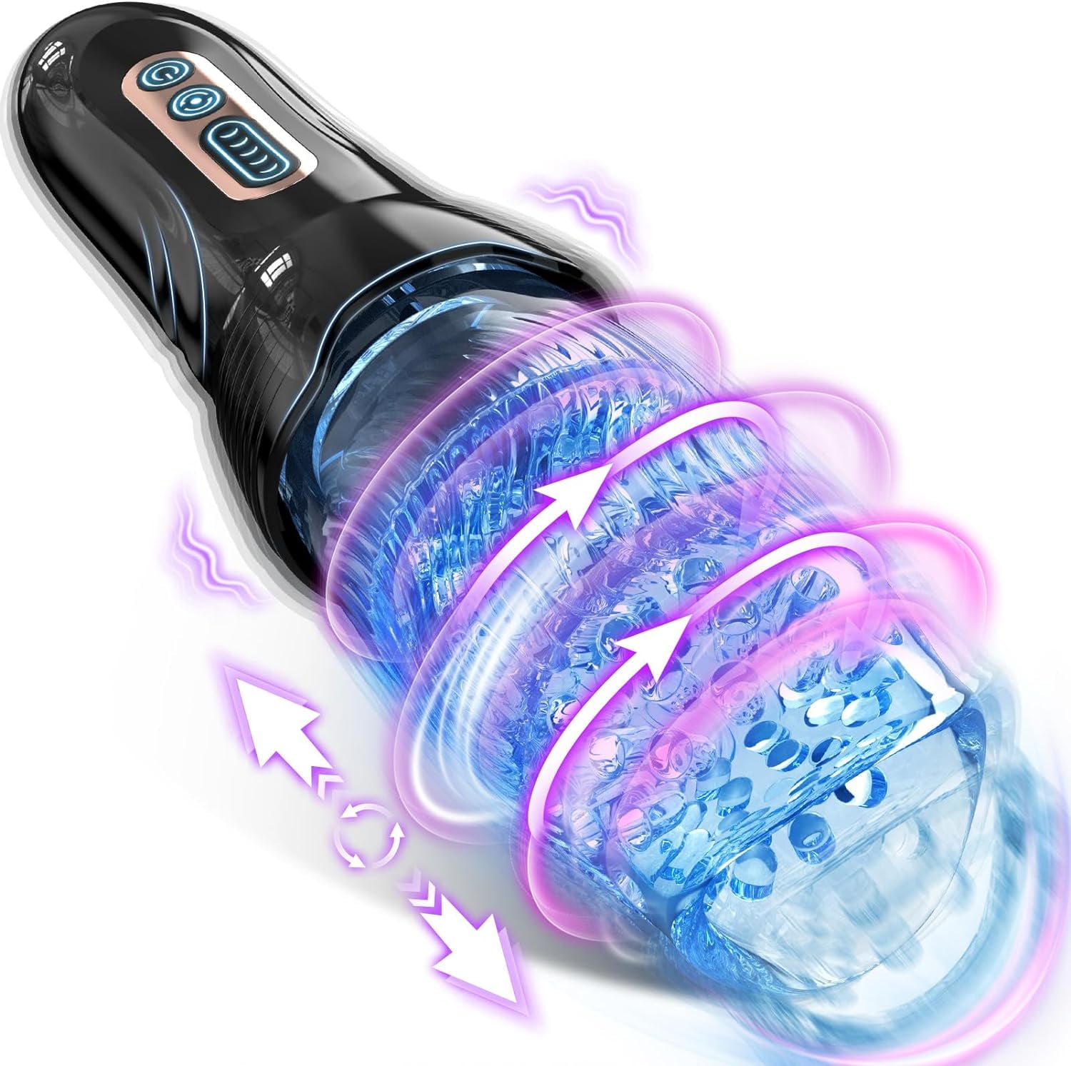 Automatic Male Masturbator Sex Toys, Uoffile Male Sex Toy with 5 Thrusting  & Rotating & 10 Vibrating Modes, Adult Toys Men Masturbation Machine  Electric Pocket Pussy Male Stroker Sex Toys for Men -