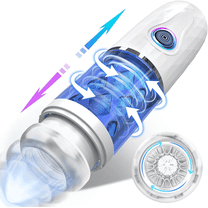 Automatic Male Stroker with 10 Thrusting & 10 Rotating & 6 Voice Male Masturbators Cup Adult Sex Toys for Man