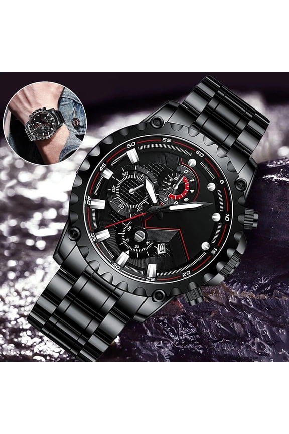 Automatic Mechanical Watch for Men - Luminous, Date, Water Resistant