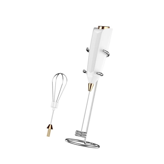Automatic Milk Frother and Multipurpose Whisk Battery Operated ABS Stainless Steel Texture for Baking and Kitchen Use