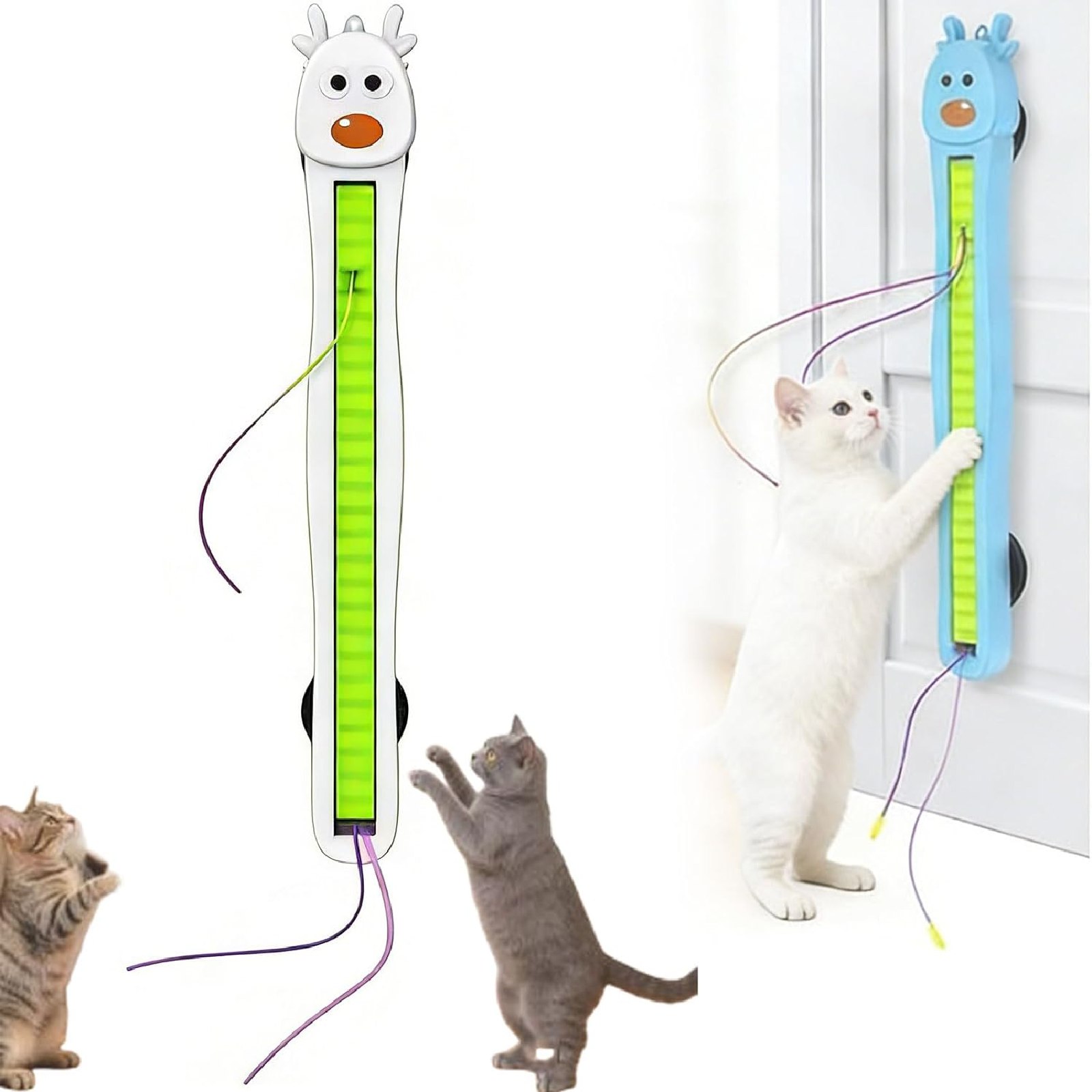 Automatic Motion Flying Rope Cat Toy, Electric Wall Mounted Interactive ...