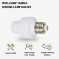 thumbnail image 1 of Automatic Motion Sensor E27 Light Socket Adapter - Human Body Sensing Bulb Holder With 17-Second Auto-Off for Hallway Use, Perfect Year of the Horse & Home Necessity, 2.3*3.5in, White, 1 of 8