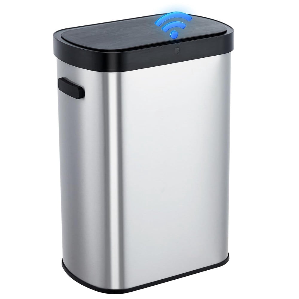Automatic Motion Sensor Trash Can, 13.2 Gallon Touchless Kitchen Trash ...