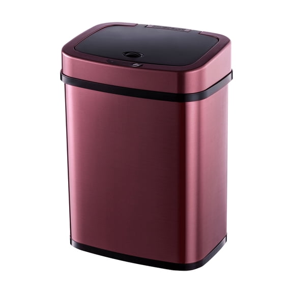 Automatic Motion Sensor Trash Can, Touch-Free Rectangular Garbage Bin with Odor Sealing Ring, Waterproof Hands-Free Waste Container for Kitchen Bathroom Office