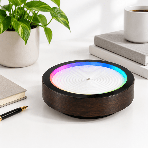Automatic Moving Mini Zen Sand Art Desk Decor with App Control