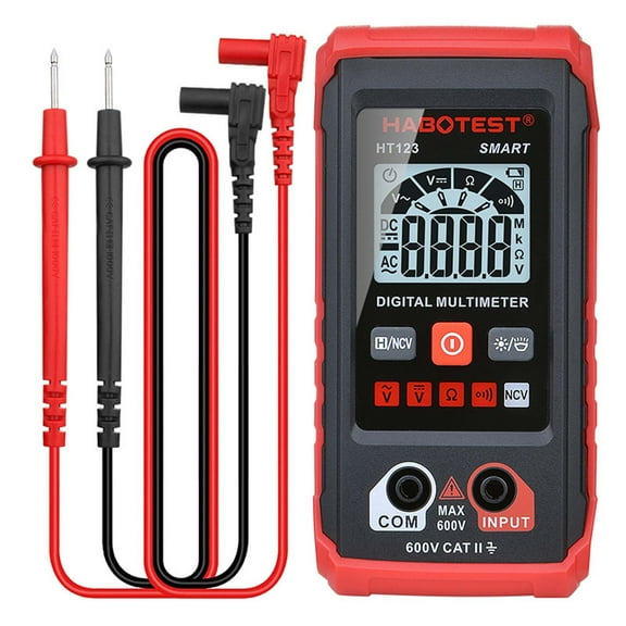 Automatic Multimeter Intelligent Digital Display, Multifunctional Maintenance Meter for Electricians, Portable Small Power Meter for Electrical Testing, Professional Diagnostic Tool Kit, by UKHCCC