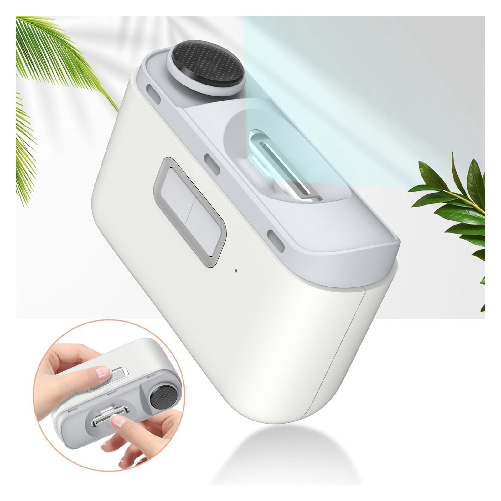 Automatic Nail Clipper, 2 in-1 Electric Nail Clipper and Nail Polisher, Electric Baby Nail Clippers with Light,USB Rechargeable Suitable for Travel, Daily Use