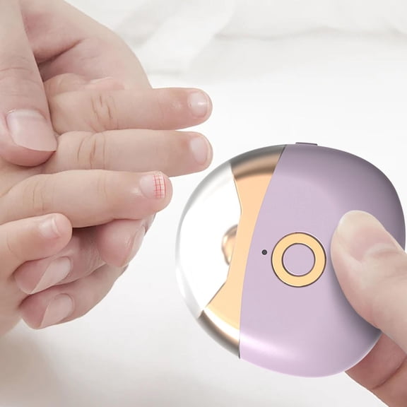 Automatic Nail Clipper,Electric Nail Clippers,Easy Nail Trimmer, Easy Trim Toe Nail Trimmers, Easy Nail Clippers for Seniors, 3-in-1 Smart Fingernail Grinder, LED Painless Trimmer(Purple)