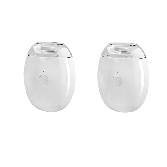 Automatic Nail File, Smart Nail Grinder with LED Light and 3 Speeds, Electric Nail Trimmer with Transparent Storage, Rechargeable Nail Cutter for Smooth Filing