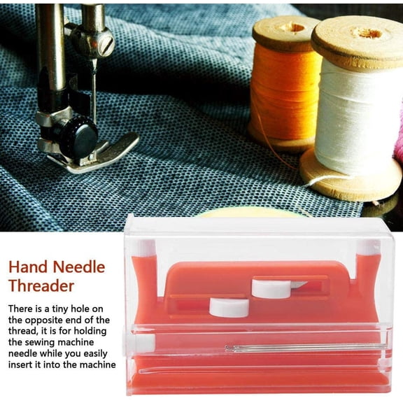 Automatic Needle Threader for Sewing Machine Double Hole Hand Threader Tool DIY Craft Stationery with Quick Insertion Design Sewing Accessory for Home