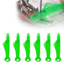 Automatic Needle Threader Tool, 6-pack Plastic & Metal Sewing Needle Threaders with Easy-grip Design, Effortless Threading for Sewing Machines & Hand Needles, Ideal for Seniors & Low Vision