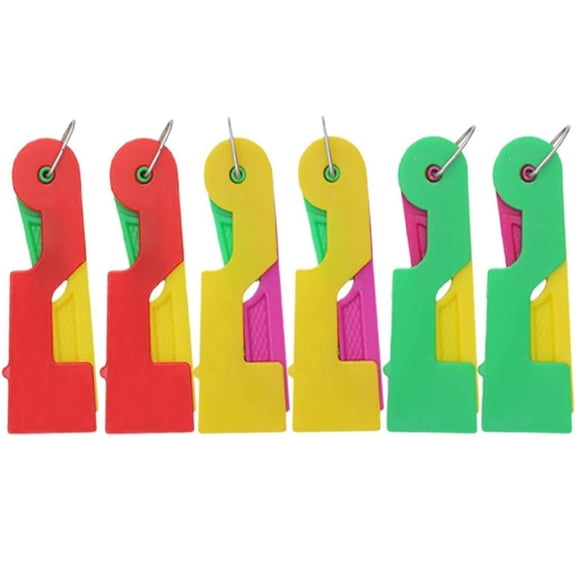 Automatic Needle Threader Tool for Hand Sewing and Machine Needles Easy Threading Device for Seniors and Vision Impaired Pack of 6 Random Color 3 Inch