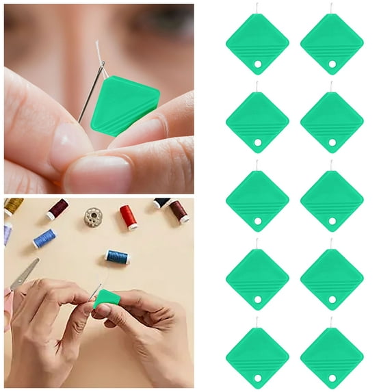 Automatic Needle Threaders 2025 Upgraded Hand Sewing Tool Embroidery Supplies Sewing Machine Accessories Fits All Needle Sizes 10pcs Sewing Kit