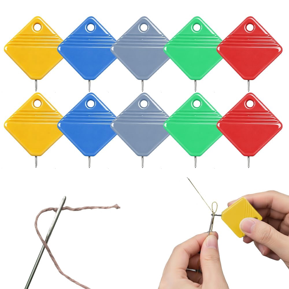 Easy Threadneedle Threader Automatic Needle Threaders for Hand Sewing, Square Needle Threading ...
