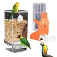 thumbnail image 1 of Automatic No-Mess Bird Cage Feeder & Water Dispenser Set – Acrylic Accessories for Small/Medium Birds (Parrots, Finches), 1 of 5