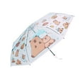 thumbnail image 1 of Automatic Open Close Auto Compact Umbrella for Rain Protections Capybara Print, 1 of 14