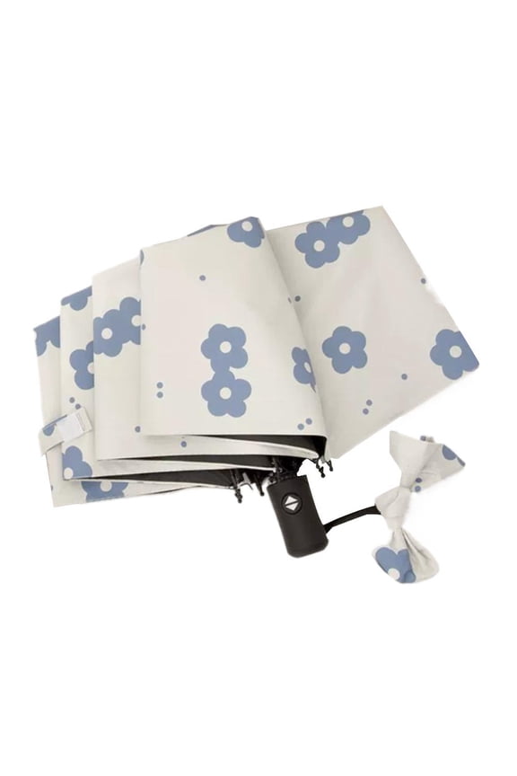 Automatic Open/Close Sun Umbrella, 21.67" x 38.22", Blocks 99% UV Rays, One-Handed Operation for Commuting and Outdoor Travel